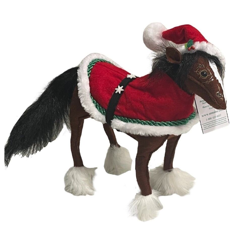 Annalee Horse Clydesdale Snowflake 10" Christmas Beer Bay Pony Mobility Doll New